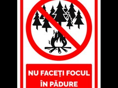 Semn nu faceti focul in padure